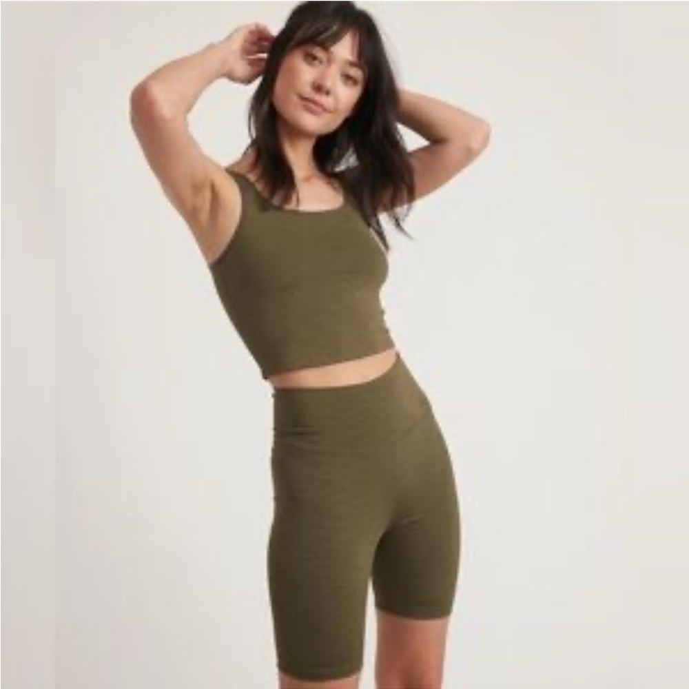 NEW Marine Layer Studio Bike Short Olive Small